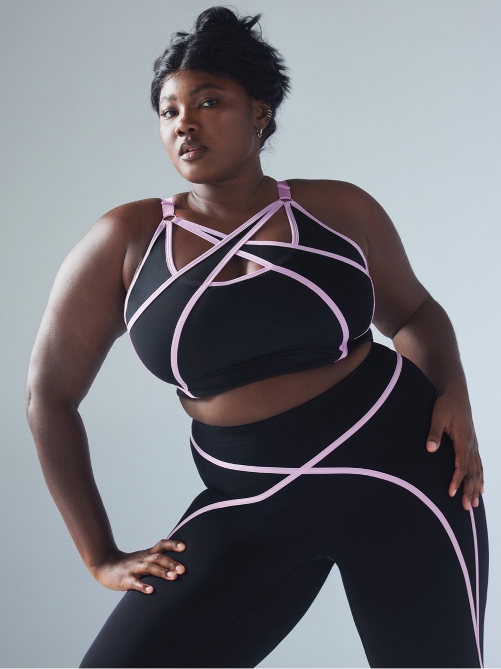SAVAGE x FENTY // X Mesh Medium Impact Sports Bra & Leggings SET — Size 3X